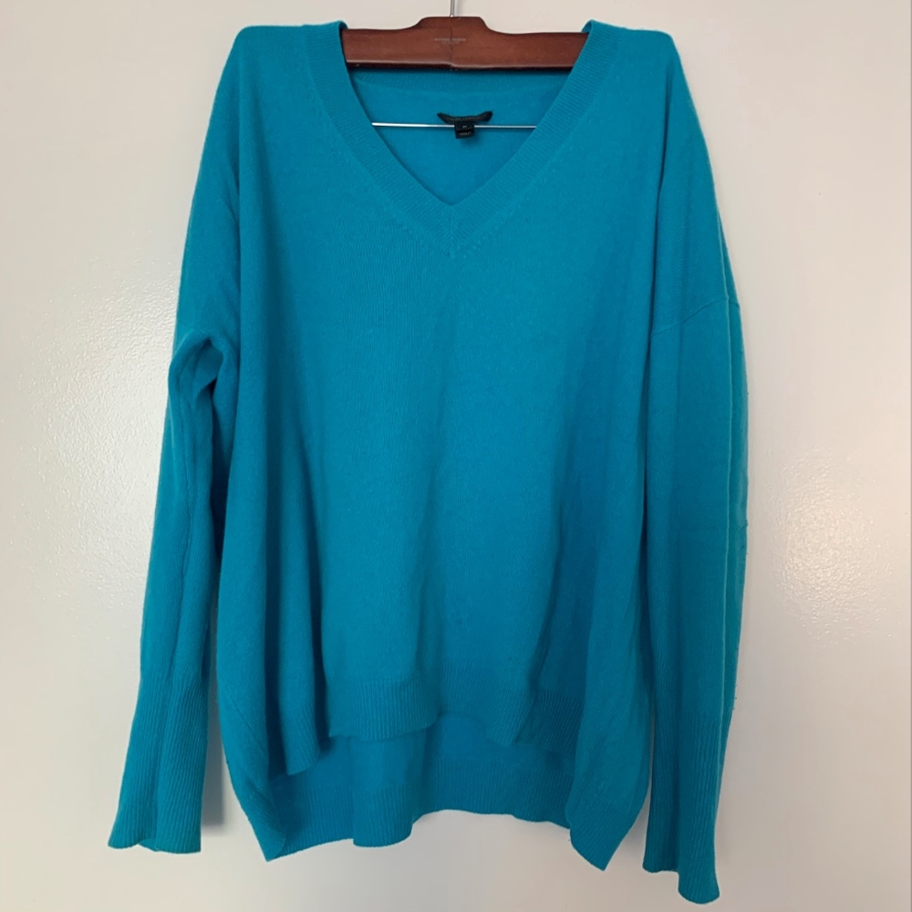 Italian Cashmere Teal Cashmere Sweater
